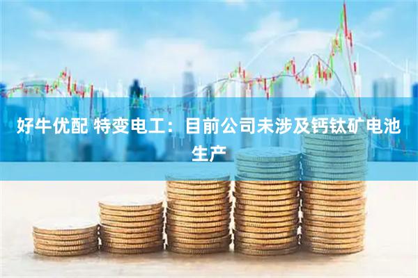 好牛优配 特变电工：目前公司未涉及钙钛矿电池生产