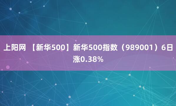 上阳网 【新华500】新华500指数（989001）6日涨0.38%